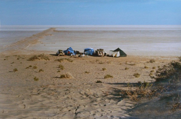 Lake Eyre camp 70 s
