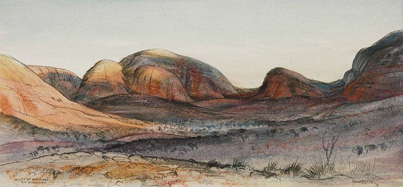 Kata Juta NT pencil & watercolour 1978 