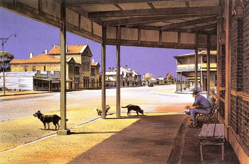 KJ Coolgardie lithograph